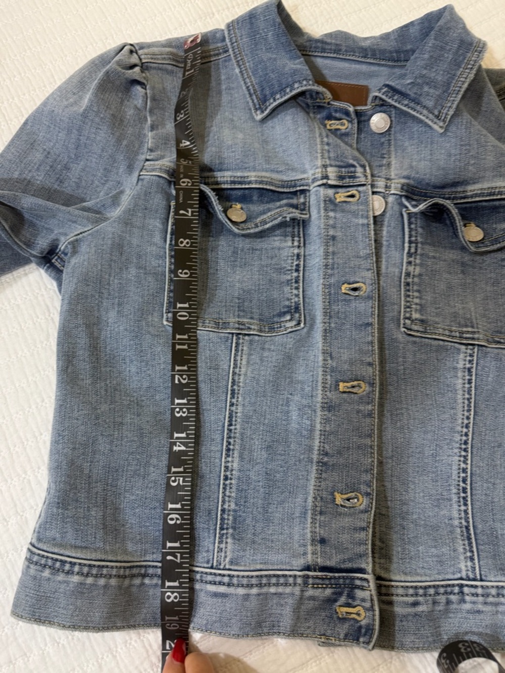 Maurices  Denim Jacket with puff sleeves size M - Picture 8 of 8